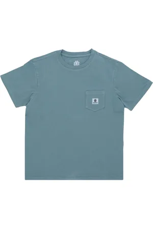 Element Koszulki, Mężczyzna, Niebieski, XS, Kieszonkowa Pigment Tee North Atlantic T-Shirt