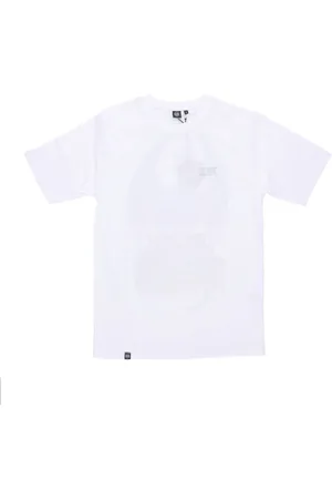 DOLLY NOIRE Koszulki, Mężczyzna, Biały, S, Niebieski T-shirt z Smokiem