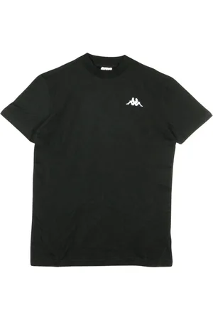 Kappa Koszulki, Mężczyzna, Czarny, L, Stylowy T-shirt Męski Czarno-Biały
