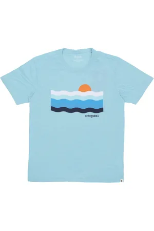 COTOPAXI Koszulki, Mężczyzna, Niebieski, M, Disco Wave Sea Glass T-shirt