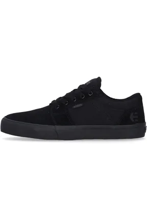Etnies Buty, Mężczyzna, Czarny, 42 1/2 EU, Zamsz, Czarne Buty Skate Zapięcie na sznurówki Niski krój