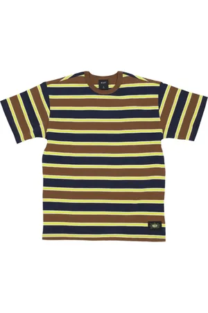 Huf Koszulki, Mężczyzna, Wielobarwność, L, T-shirt w Paski