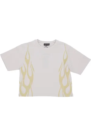 Vision Of Super Koszulki, Kobieta, Szary, XS, Flames Tee Koszulka Damska Szara