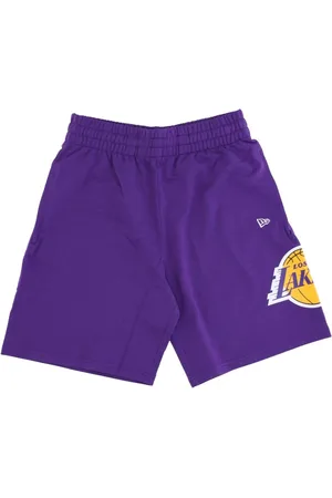 New Era Sport, Mężczyzna, Fioletowy, L, Krótkie Spodenki Lakers Fioletowe