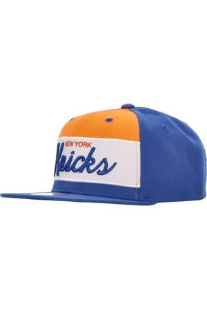 Mitchell & Ness Akcesoria, Mężczyzna, Niebieski, ONE SIZE, NBA Retro Snapback Czapka New York Knicks