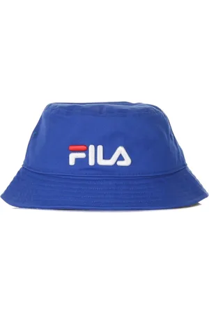 Fila Akcesoria, Mężczyzna, Niebieski, ONE SIZE, Niebieski Kapelusz Wiaderkowy dla Mężczyzn