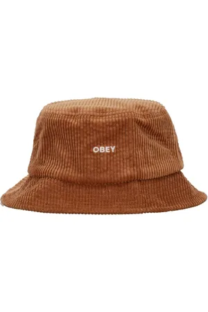 Obey Akcesoria, Mężczyzna, brązowy, ONE SIZE, Odważny Cord Bucket Hat Brązowy