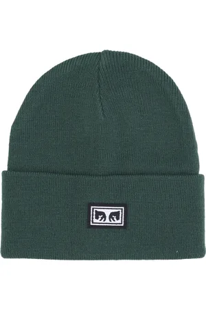 Obey Akcesoria, Mężczyzna, Zielony, ONE SIZE, Ciemny Cedar Męska Czapka Beanie