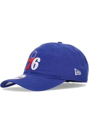 New Era Akcesoria, unisex, Niebieski, ONE SIZE, NBA Draft 76ers Zagięta Czapka z Daszkiem