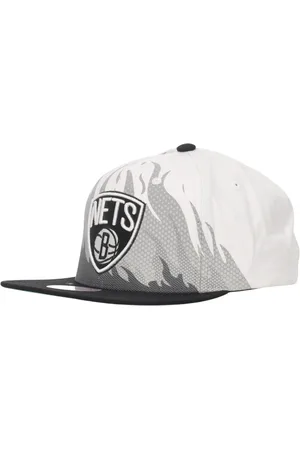 Mitchell & Ness Akcesoria, Mężczyzna, Wielobarwność, ONE SIZE, Czapka z płaskim daszkiem Brooklyn Nets