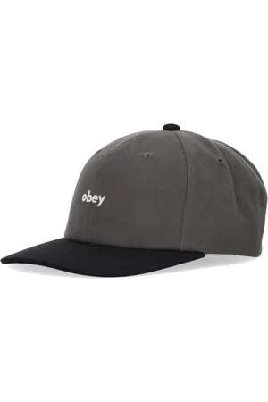 Obey Akcesoria, Mężczyzna, Szary, ONE SIZE, Zakrzywiony daszek snapback czapka ciemnoszara