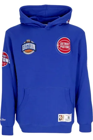 Mitchell & Ness Bluzy, Mężczyzna, Niebieski, S, Detroit Pistons NBA Hometown Fleece Hoodie