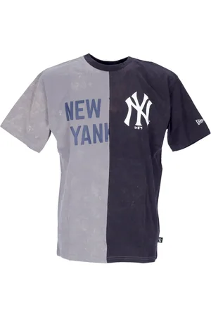 New Era Koszulki, Mężczyzna, Wielobarwność, XL, Yankees Graficzny T-shirt Storm Szary/Niebieski
