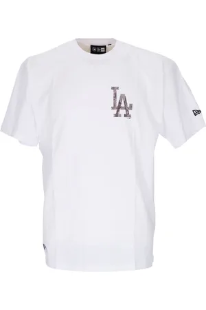 New Era Koszulki, Mężczyzna, Biały, L, Dodgers Logo Oversize Tee Biały