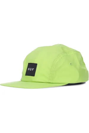 Huf Akcesoria, Mężczyzna, Zielony, ONE SIZE, Czapka z płaskim daszkiem Essentials Box Logo
