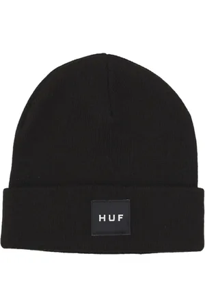 Huf Akcesoria, Mężczyzna, Czarny, ONE SIZE, Czarna Czapka Beanie Zestaw Pudełko