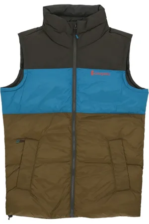 COTOPAXI Kurtki, Mężczyzna, Wielobarwność, S, Nylon, Kamizelka puchowa bez rękawów odporna na wodę