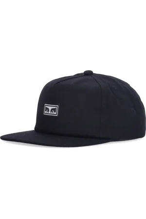 Obey Akcesoria, Mężczyzna, Czarny, ONE SIZE, Czarna Czapka Icon Eyes Snapback