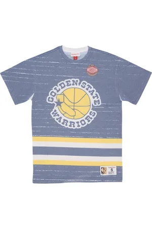 Mitchell & Ness Koszulki, Mężczyzna, Wielobarwność, M, NBA Jumbotron 3.0 Tee Golden State Warriors