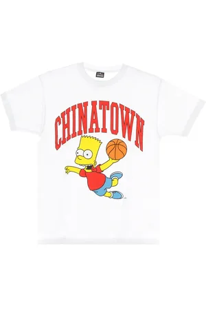MARKET Koszulki, Mężczyzna, Biały, XL, The Simpsons Biała Koszulka