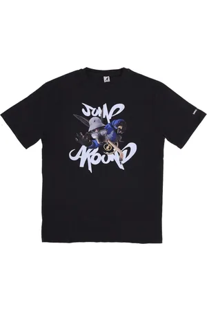 Kangol Koszulki, Mężczyzna, Czarny, L, Limitowana edycja Jump Around Tee Czarny
