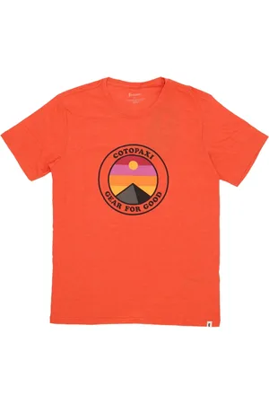 COTOPAXI Koszulki, Mężczyzna, Pomarańczowy, S, Sunny Side Crew Neck Tee