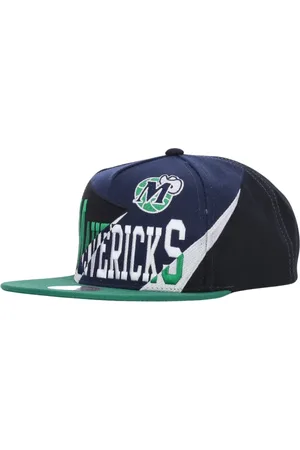Mitchell & Ness Akcesoria, Mężczyzna, Wielobarwność, ONE SIZE, Dallas Mavericks Czapka z Płaskim Daszkiem Snapback