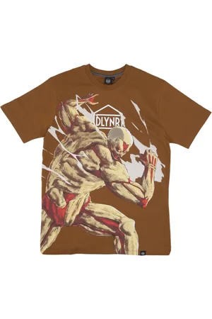 DOLLY NOIRE Koszulki, Mężczyzna, brązowy, S, Armored Titan Tee X Attack On Titan
