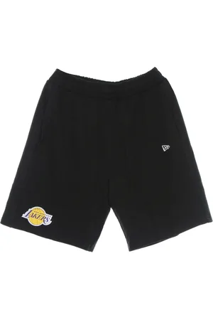 New Era Sport, Mężczyzna, Czarny, 2XS, Krótkie spodenki z logo drużyny NBA Los Angeles Lakers