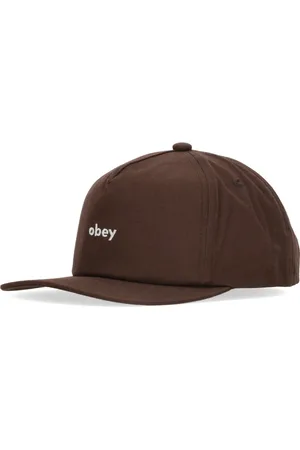 Obey Akcesoria, Mężczyzna, brązowy, ONE SIZE, Czapka z płaskim daszkiem brązowa