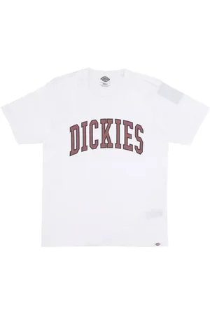Dickies Koszulki, Mężczyzna, Biały, S, T-shirt z okrągłym dekoltem Luźny krój Logo