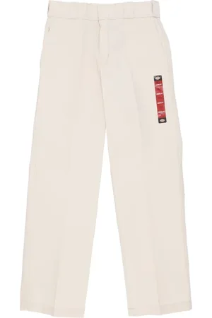 Dickies Spodnie, Mężczyzna, Biały, W34 L32, Spodnie robocze z kieszeniami
