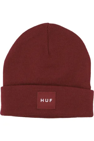 Huf Akcesoria, Mężczyzna, brązowy, ONE SIZE, Rajstrowany Beanie Zestaw Pudełko Malina