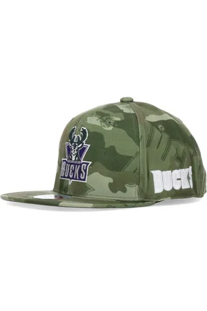 Mitchell & Ness Akcesoria, Mężczyzna, Zielony, S, Spandex, NBA Tonal Camo Stretch Cap