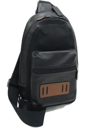 Coach Pre-owned, Mężczyzna, Czarny, ONE SIZE, Skóra, Pre-owned skórzane torby na ramię