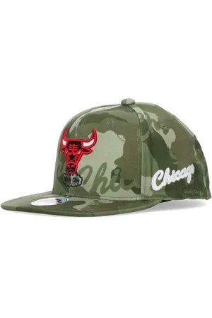Mitchell & Ness Akcesoria, Mężczyzna, Zielony, L, Spandex, NBA Tonal Camo Stretch Fitted Cap