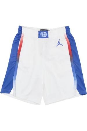 Jordan Sport, Mężczyzna, Biały, L, Poliester, Krótkie Spodenki Koszykarskie Francja Limitowana Edycja