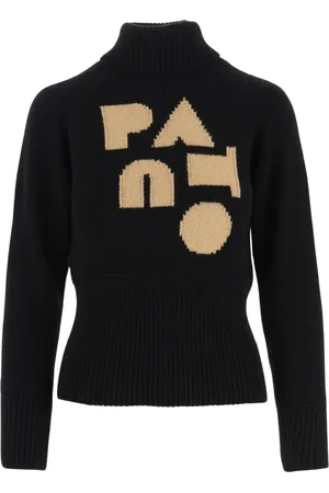 Patou Swetry, Kobieta, Czarny, M, Len, Stylowe Turtlenecks dla Eleganckiego Looku