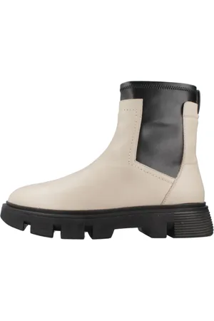 Geox Buty, Kobieta, Beżowy, 37 EU, Stylowe Chelsea Botki dla kobiet