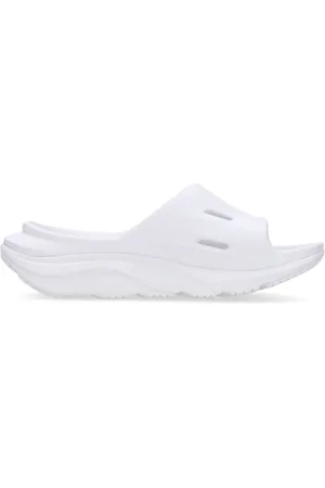 Hoka One One Buty, Mężczyzna, Biały, 40 EU, Recovery Slide 3 Kapcie Białe