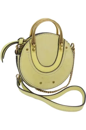 Chloé Pre-owned, Kobieta, Żółty, ONE SIZE, Zamsz, Pre-owned Suede handbags