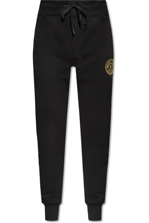 VERSACE Spodnie, Mężczyzna, Czarny, XL, Spodnie Dresowe