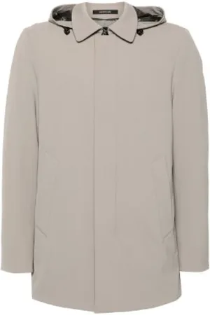 MONTECORE Kurtki, Mężczyzna, Beżowy, 2XL, Kurtka z Logo i Pikowanym Wypełnieniem