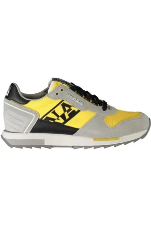 Napapijri Buty, Mężczyzna, Wielobarwność, 41 EU, Szary Sneaker z Poliestru i Kontrastowymi Szczegółami