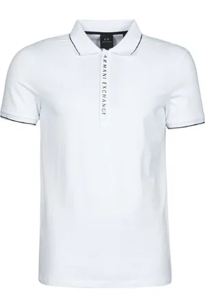 Armani Exchange Koszulki, Mężczyzna, Biały, S, Białe T-shirty i Pola