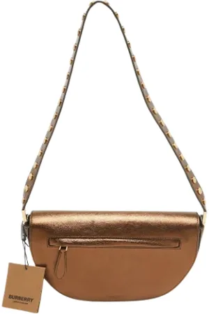 Burberry Pre-owned, Kobieta, brązowy, ONE SIZE, Pre-owned skórzane torby na ramię