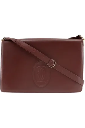 Cartier Pre-owned, Kobieta, brązowy, ONE SIZE, Skóra, Pre-owned skórzane torby na ramię