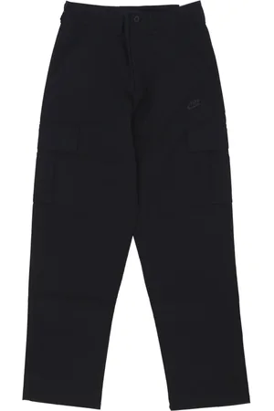 Nike Spodnie, Mężczyzna, Czarny, W34 L32, Bawełna, Spodnie Cargo Czarny Ripstop Bawełna