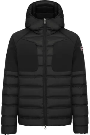 Colmar Kurtki, Mężczyzna, Czarny, 4XL, Poliester, Kurtka zimowa z kapturem pikowana