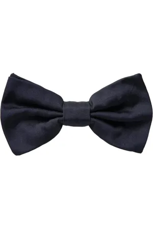 Dolce & Gabbana Akcesoria, Mężczyzna, Niebieski, ONE SIZE, Ciemnoniebieski Jedwabny Muszka